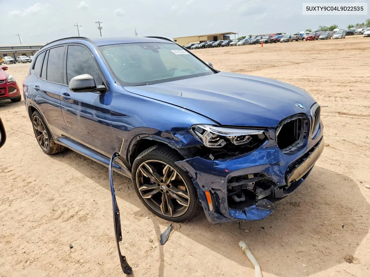2020 BMW X3 xDrivem40I VIN: 5UXTY9C04L9D22535 Lot: 61612236