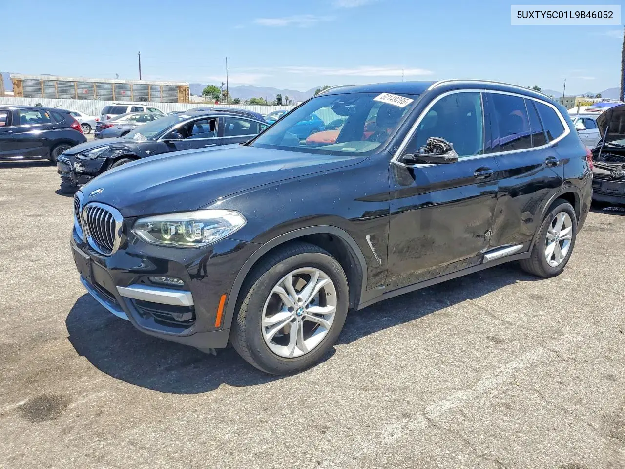 2020 BMW X3 xDrive30I VIN: 5UXTY5C01L9B46052 Lot: 62149286
