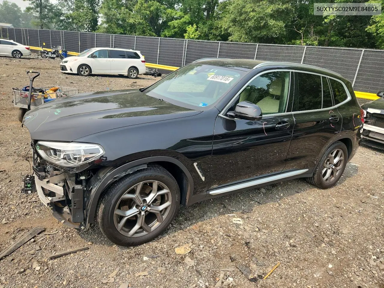 2021 BMW X3 xDrive30I VIN: 5UXTY5C02M9E84805 Lot: 60917016