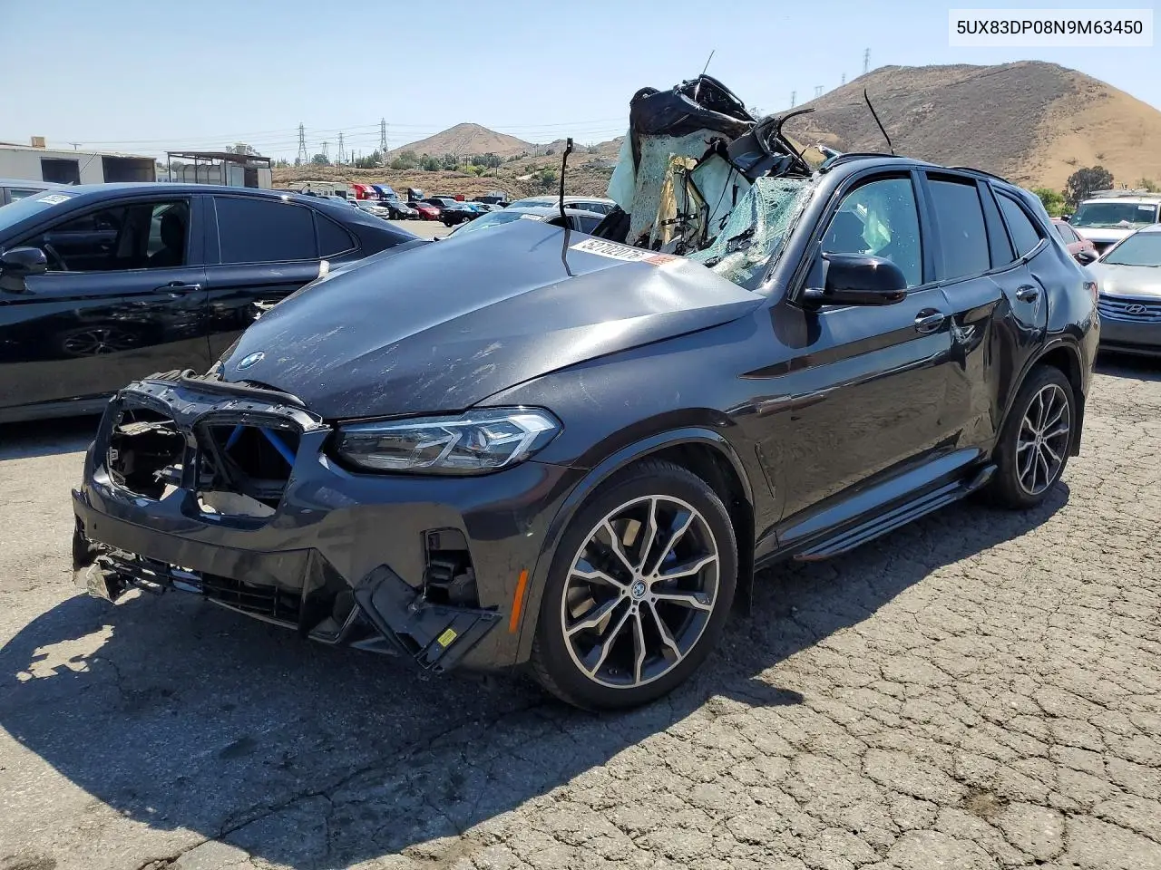 2022 BMW X3 M40I VIN: 5UX83DP08N9M63450 Lot: 52702076