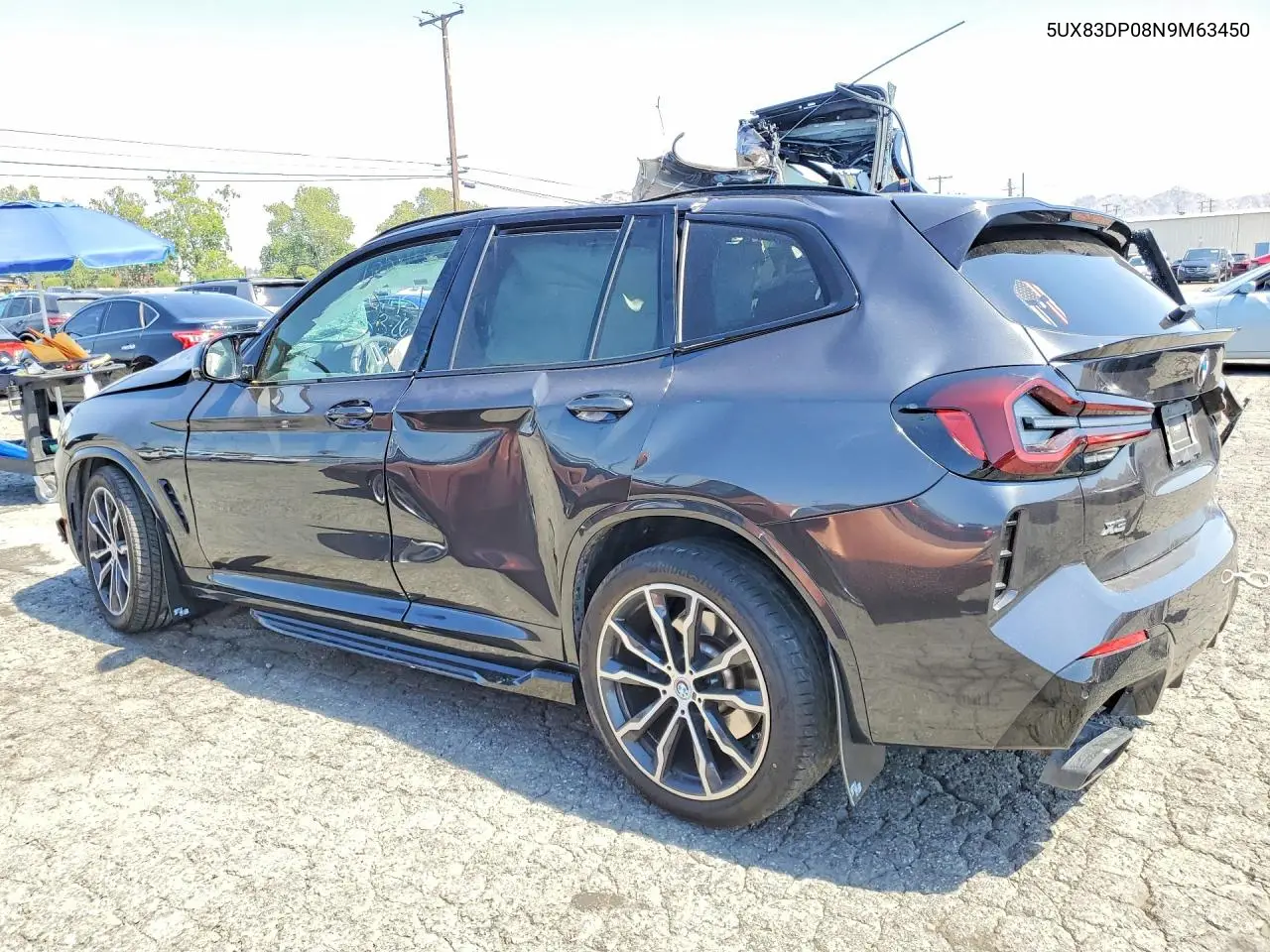 2022 BMW X3 M40I VIN: 5UX83DP08N9M63450 Lot: 52702076