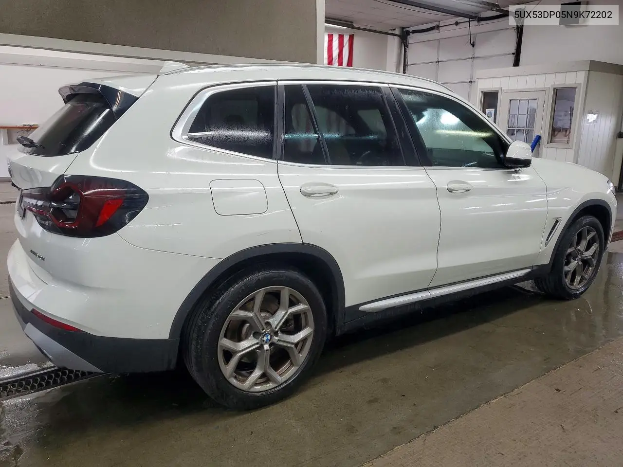 2022 BMW X3 xDrive30I VIN: 5UX53DP05N9K72202 Lot: 56826756
