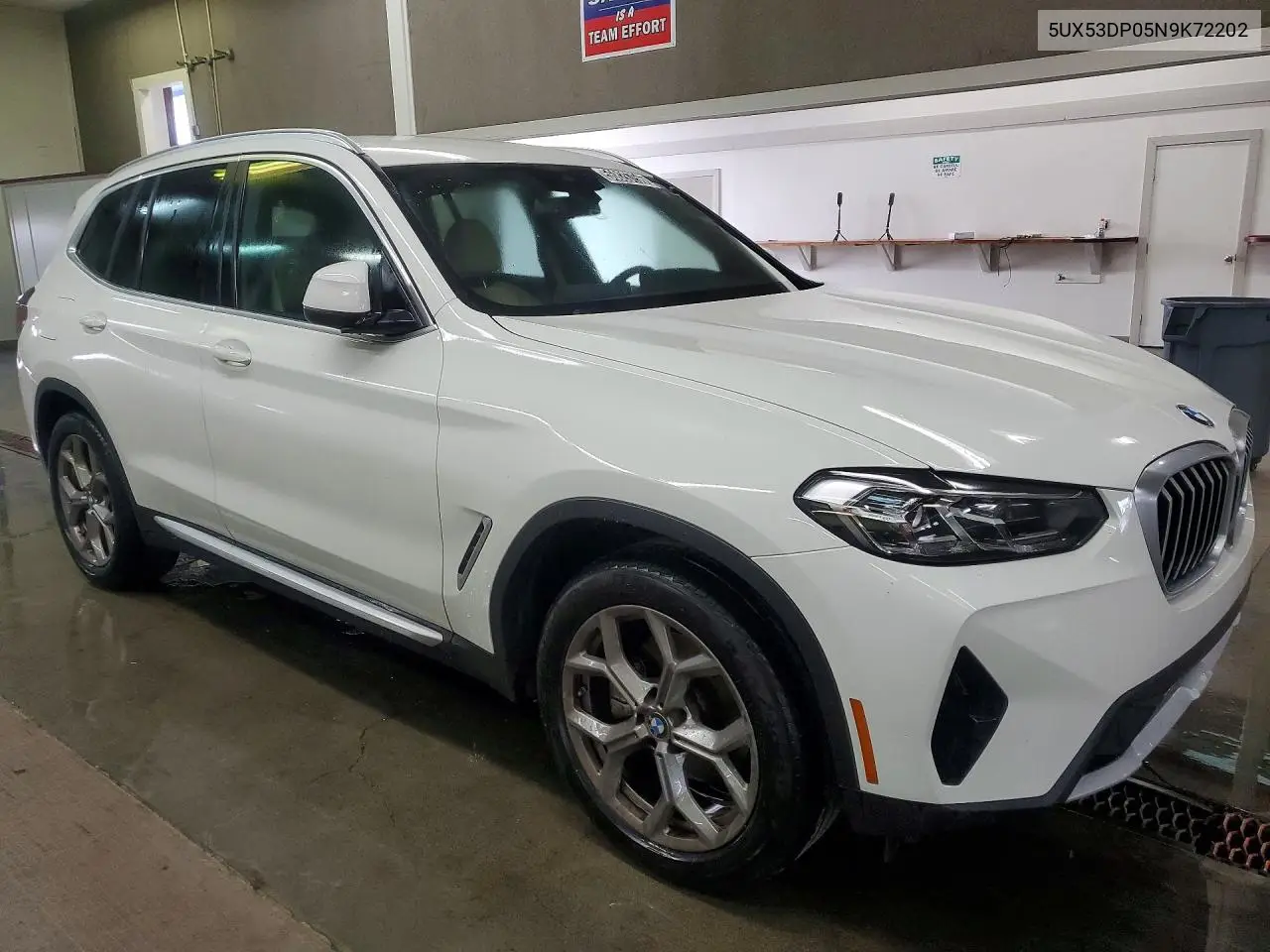 2022 BMW X3 xDrive30I VIN: 5UX53DP05N9K72202 Lot: 56826756