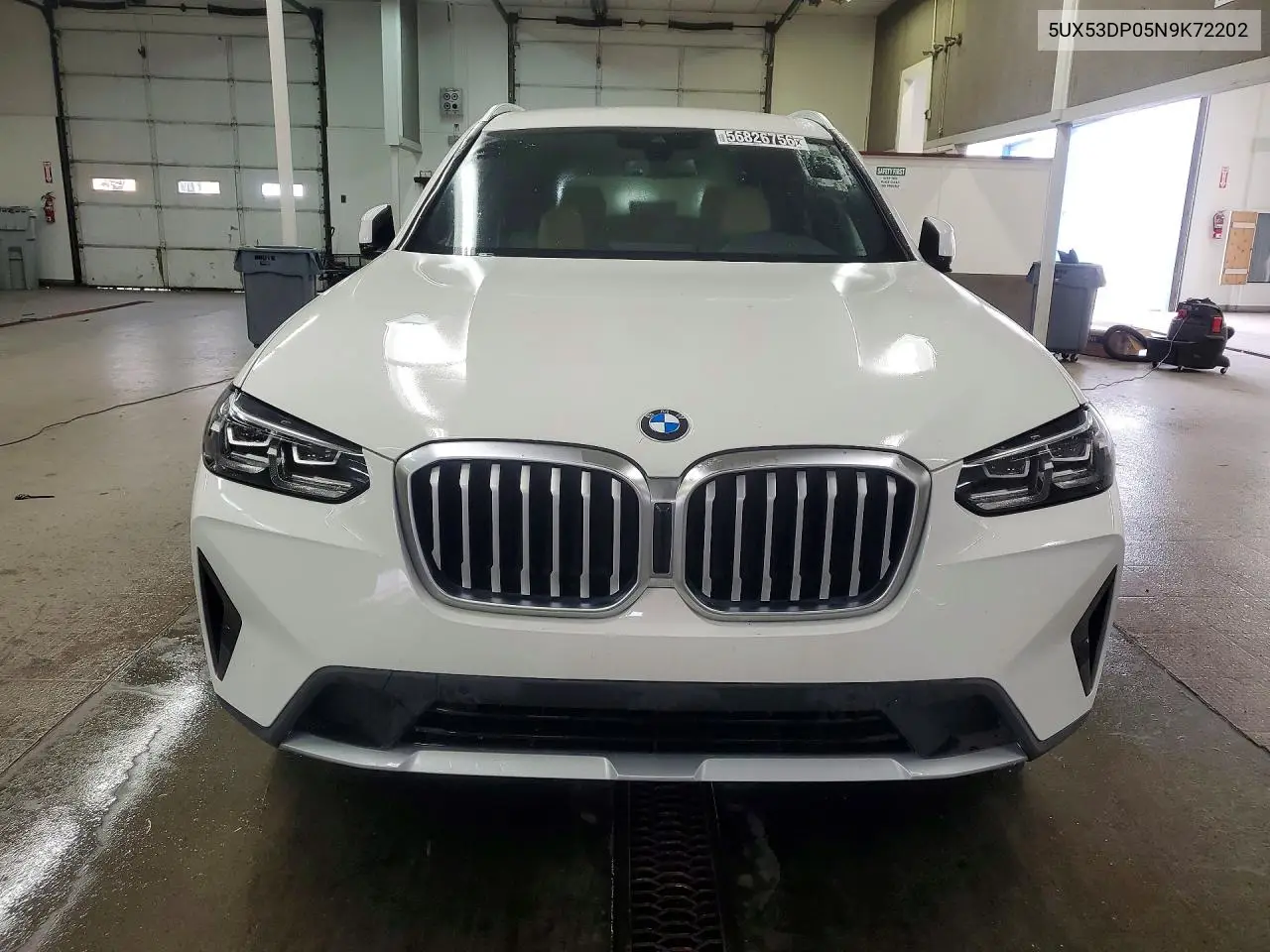 2022 BMW X3 xDrive30I VIN: 5UX53DP05N9K72202 Lot: 56826756