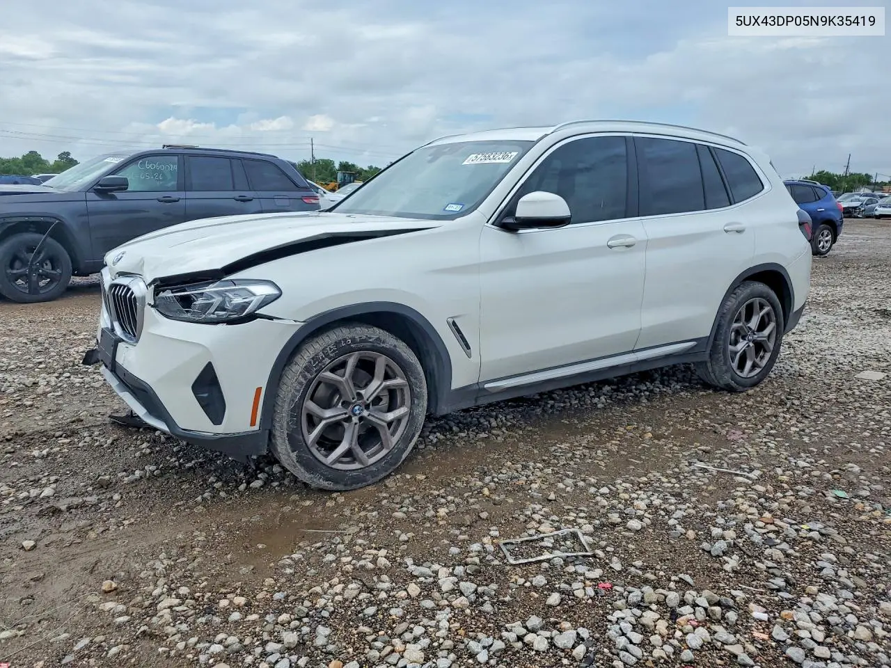 2022 BMW X3 Sdrive30I VIN: 5UX43DP05N9K35419 Lot: 57583236