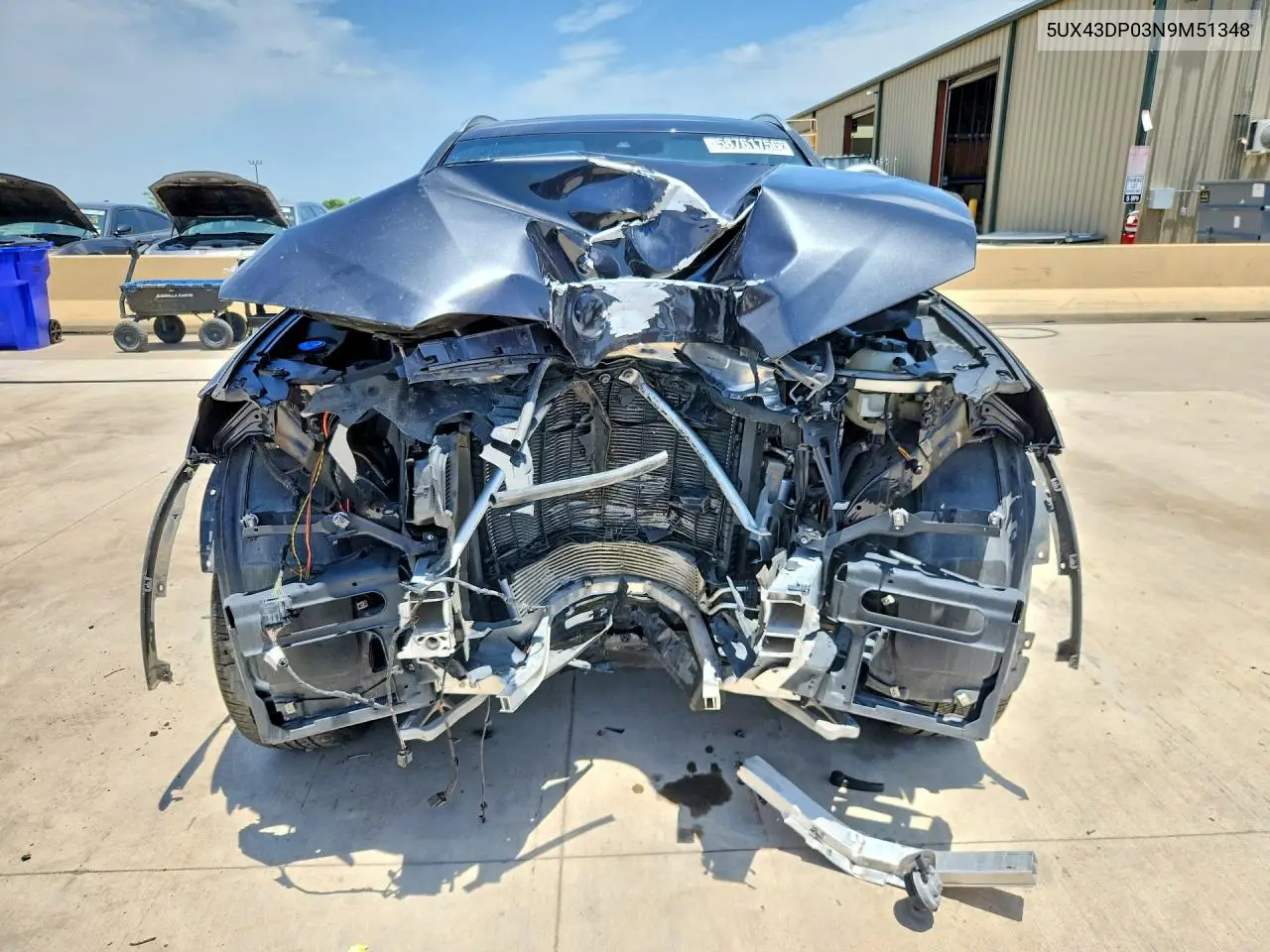 2022 BMW X3 Sdrive30I VIN: 5UX43DP03N9M51348 Lot: 58761756