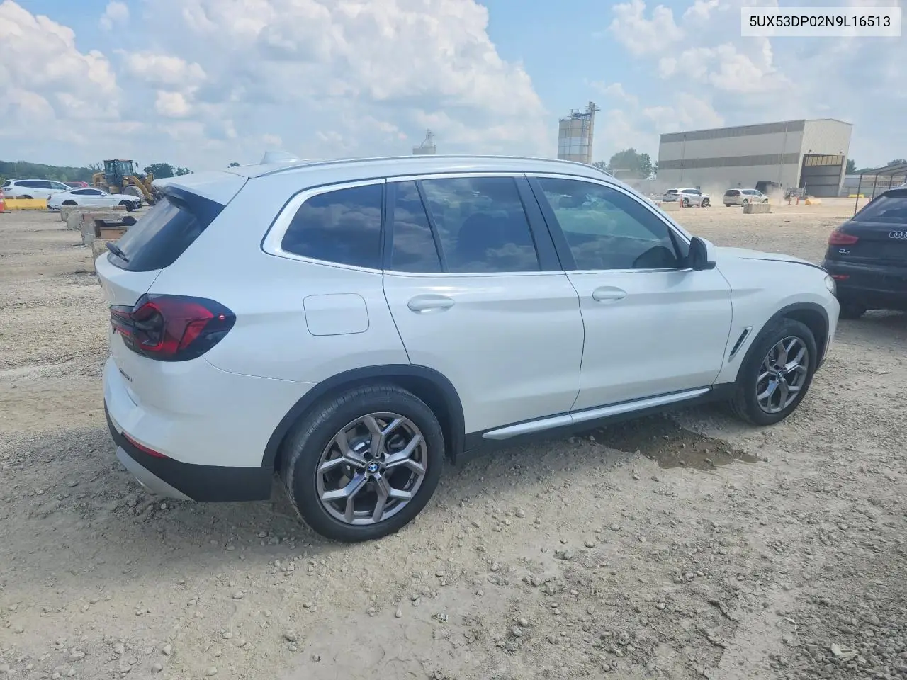 2022 BMW X3 xDrive30I VIN: 5UX53DP02N9L16513 Lot: 59616496