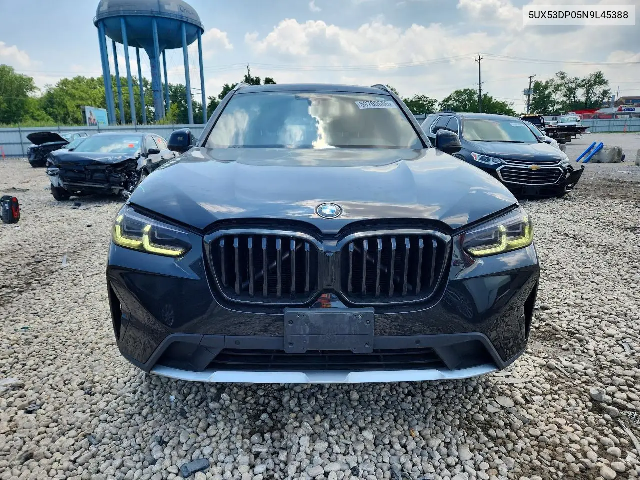 2022 BMW X3 xDrive30I VIN: 5UX53DP05N9L45388 Lot: 59700606