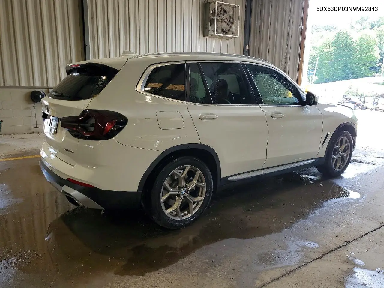 2022 BMW X3 xDrive30I VIN: 5UX53DP03N9M92843 Lot: 59948856