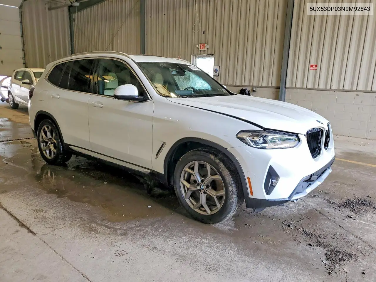 2022 BMW X3 xDrive30I VIN: 5UX53DP03N9M92843 Lot: 59948856