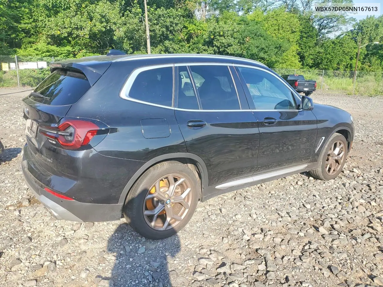 2022 BMW X3 xDrive30I VIN: WBX57DP05NN167613 Lot: 60423786