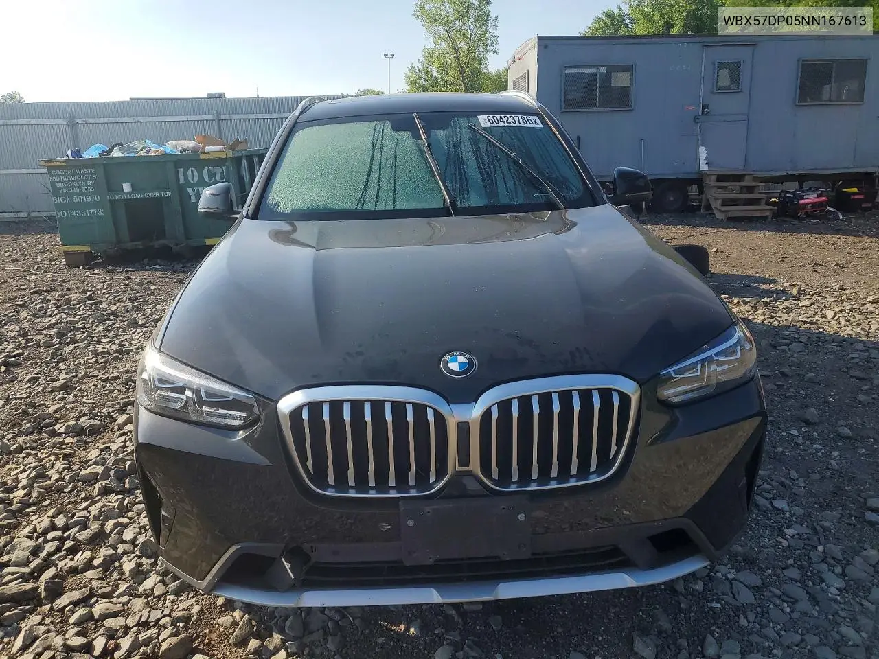 2022 BMW X3 xDrive30I VIN: WBX57DP05NN167613 Lot: 60423786