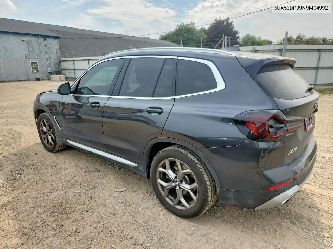 2022 BMW X3 xDrive30I VIN: 5UX53DP09N9M04992 Lot: 60659746