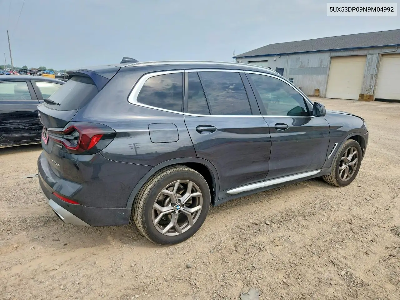 2022 BMW X3 xDrive30I VIN: 5UX53DP09N9M04992 Lot: 60659746