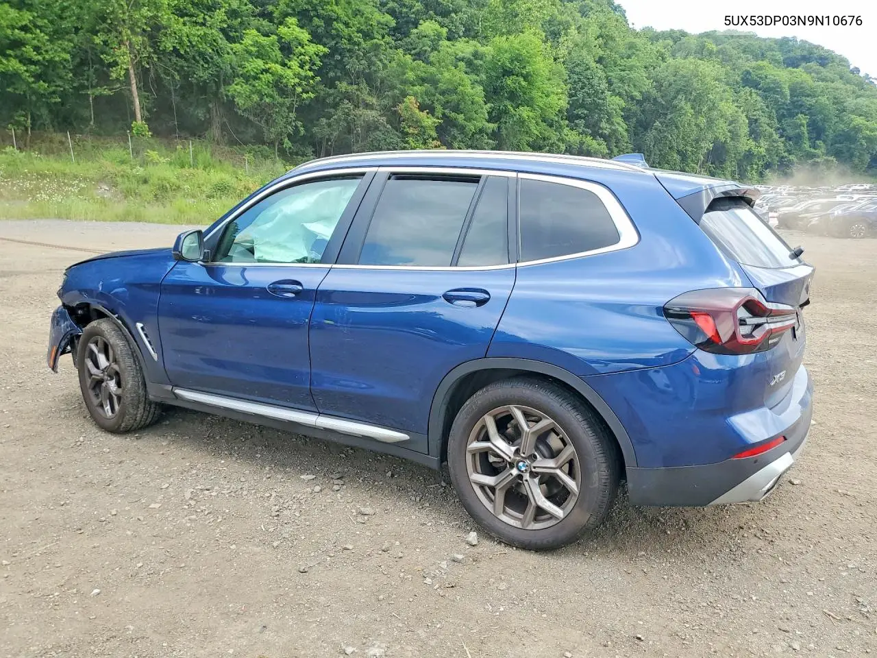 2022 BMW X3 xDrive30I VIN: 5UX53DP03N9N10676 Lot: 60698666