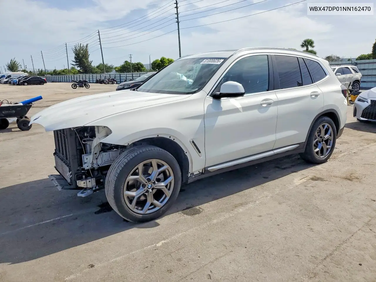 2022 BMW X3 Sdrive30I VIN: WBX47DP01NN162470 Lot: 61008626