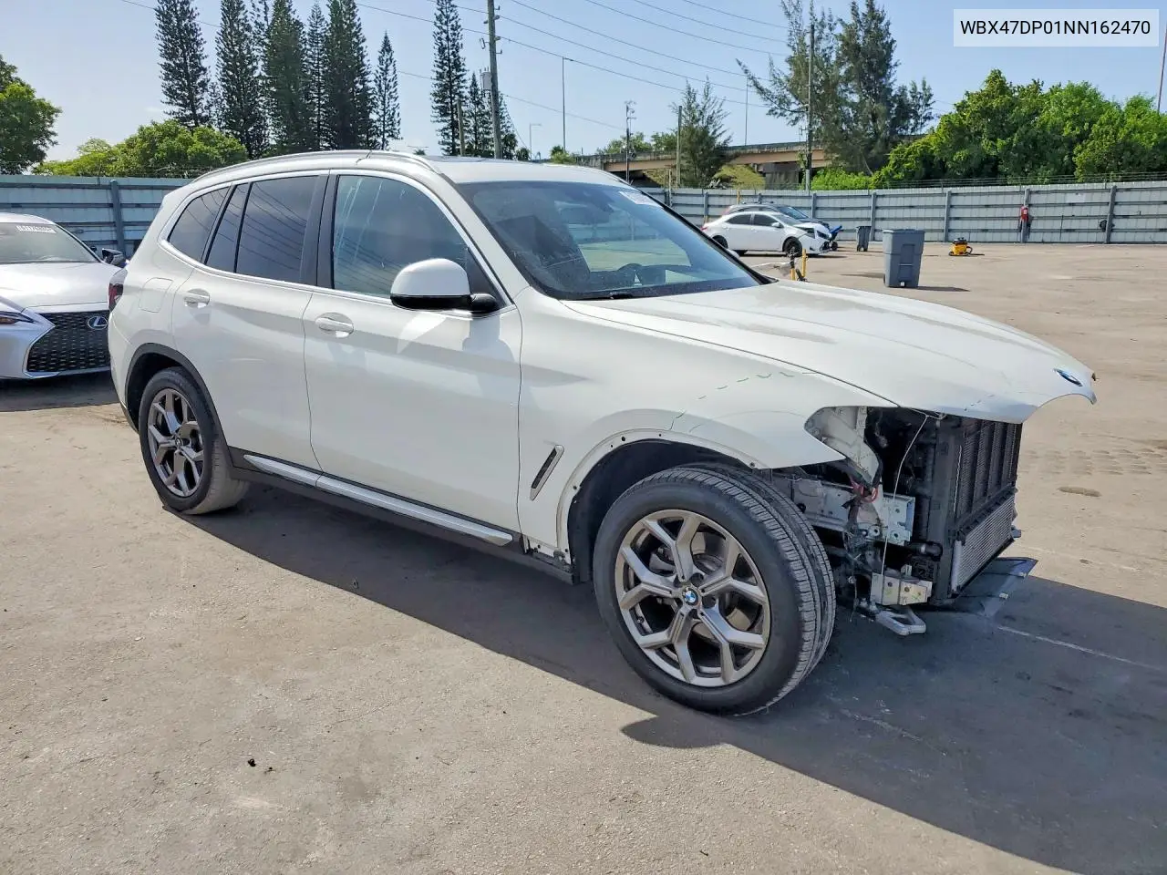 2022 BMW X3 Sdrive30I VIN: WBX47DP01NN162470 Lot: 61008626