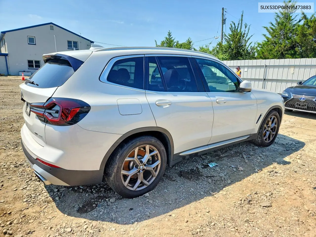 2022 BMW X3 VIN: 5UX53DP08N9M73883 Lot: 61067156