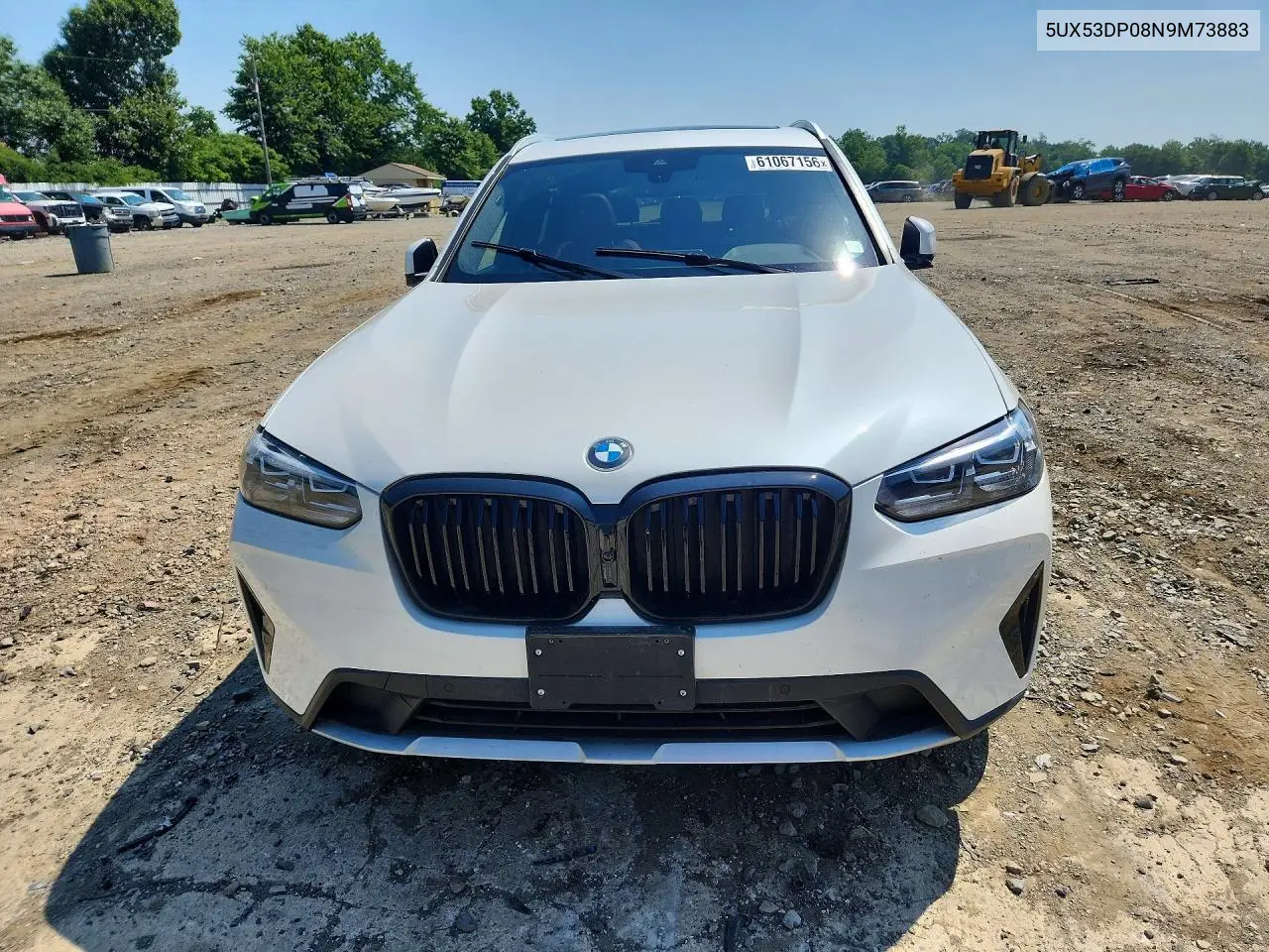 2022 BMW X3 VIN: 5UX53DP08N9M73883 Lot: 61067156