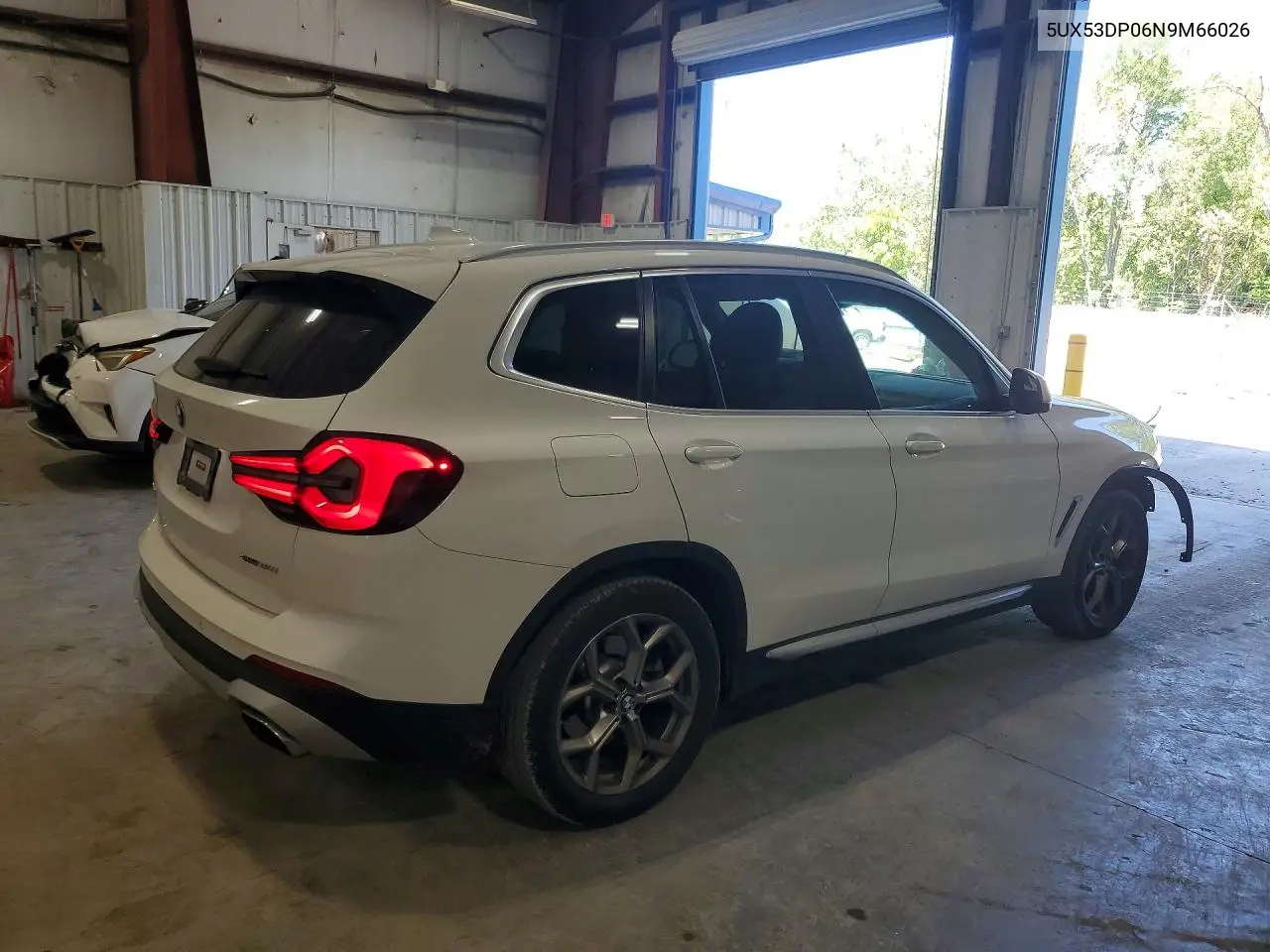 2022 BMW X3 xDrive30I VIN: 5UX53DP06N9M66026 Lot: 61314926