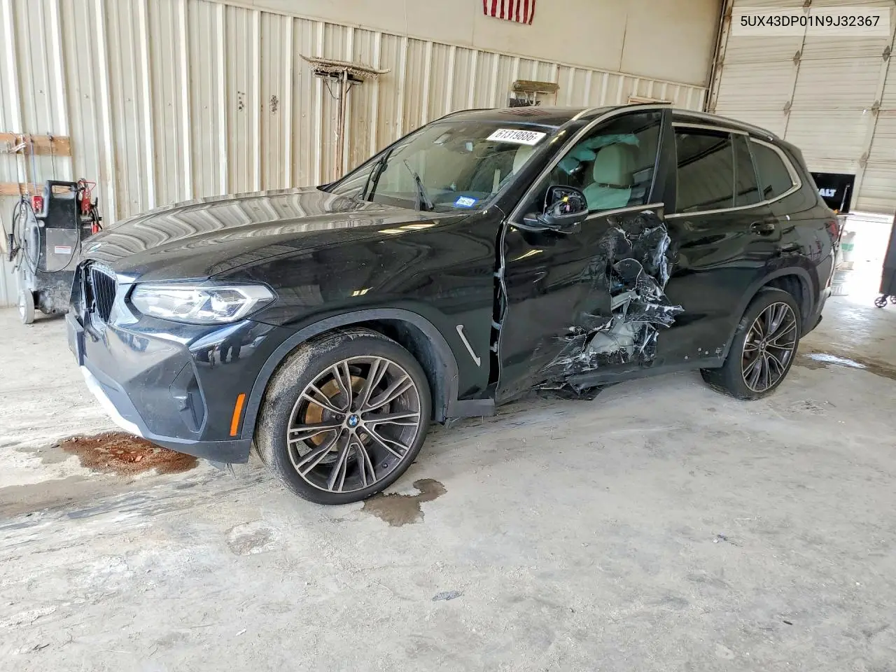 2022 BMW X3 Sdrive30I VIN: 5UX43DP01N9J32367 Lot: 61319886