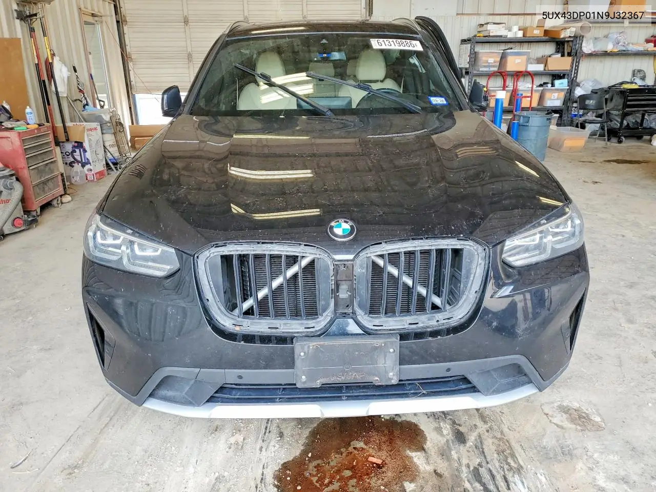 2022 BMW X3 Sdrive30I VIN: 5UX43DP01N9J32367 Lot: 61319886