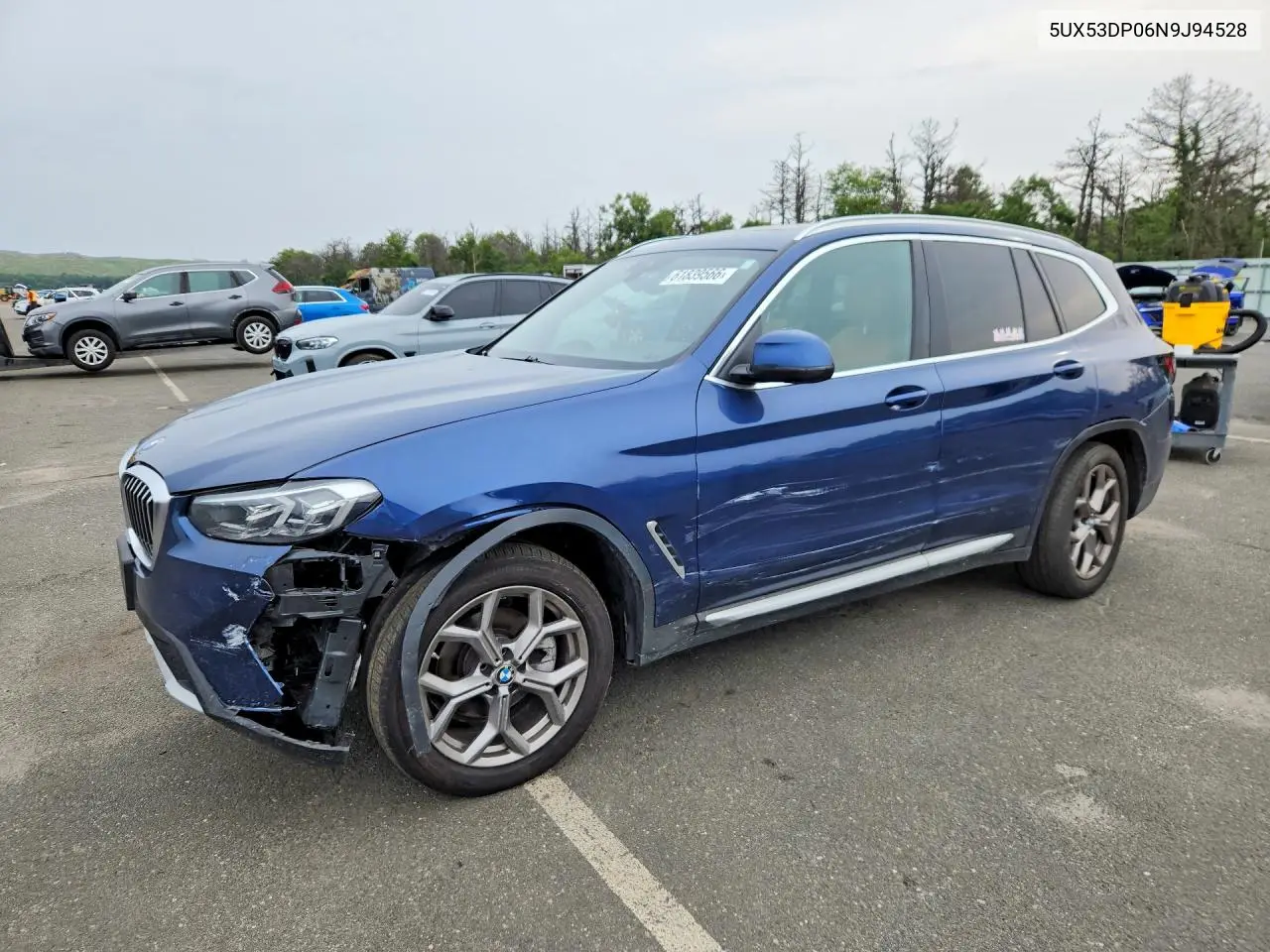 2022 BMW X3 xDrive30I VIN: 5UX53DP06N9J94528 Lot: 61839566