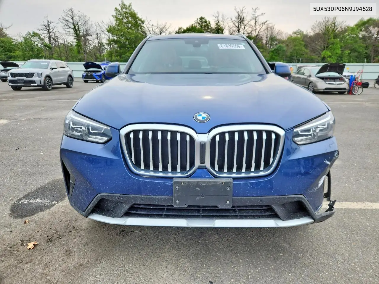 2022 BMW X3 xDrive30I VIN: 5UX53DP06N9J94528 Lot: 61839566