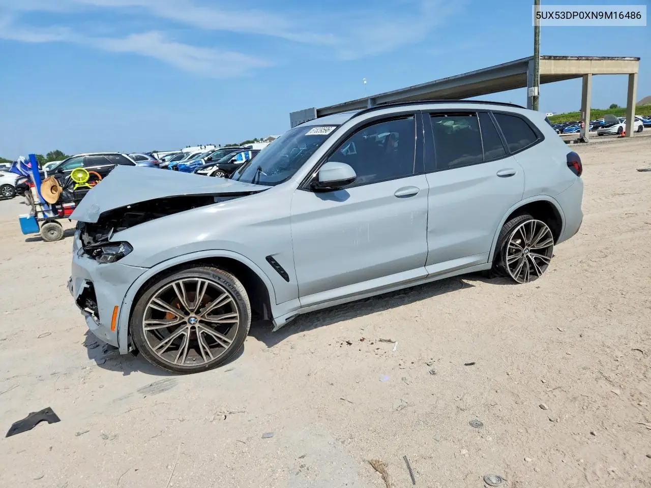 2022 BMW X3 xDrive30I VIN: 5UX53DP0XN9M16486 Lot: 61839596