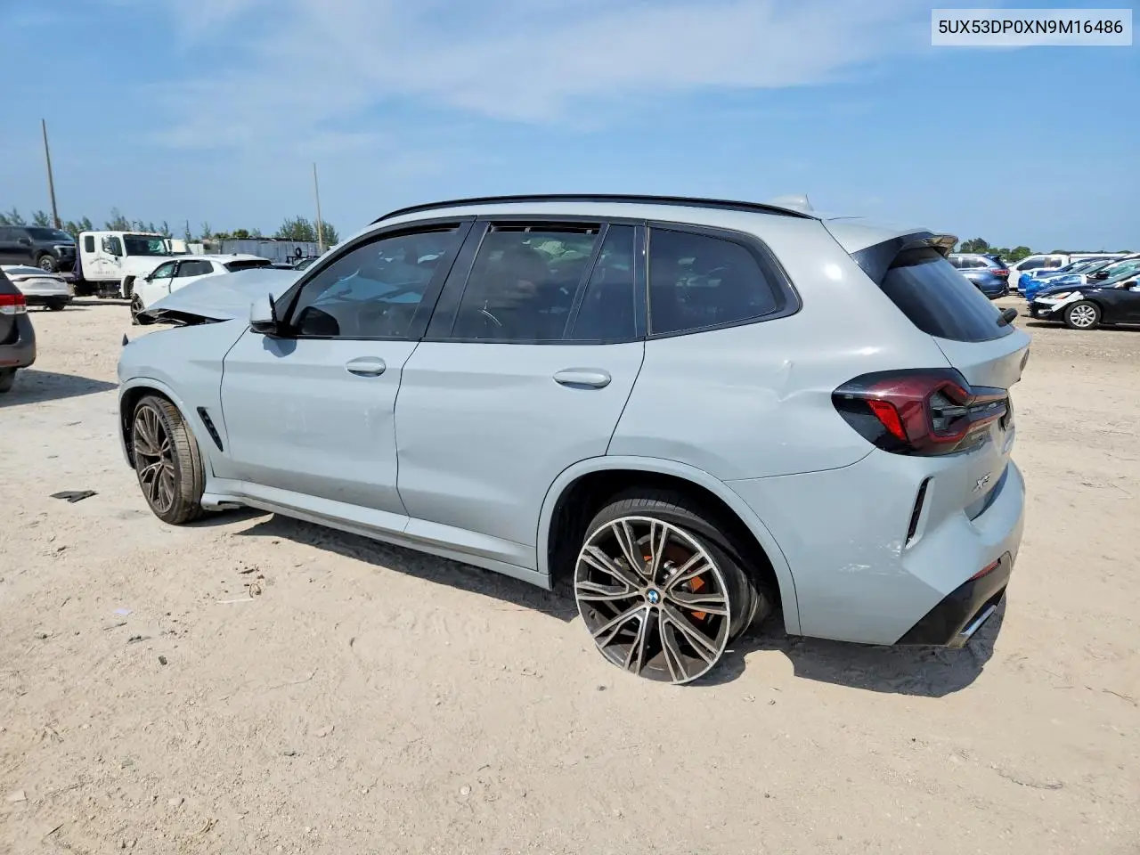 2022 BMW X3 xDrive30I VIN: 5UX53DP0XN9M16486 Lot: 61839596