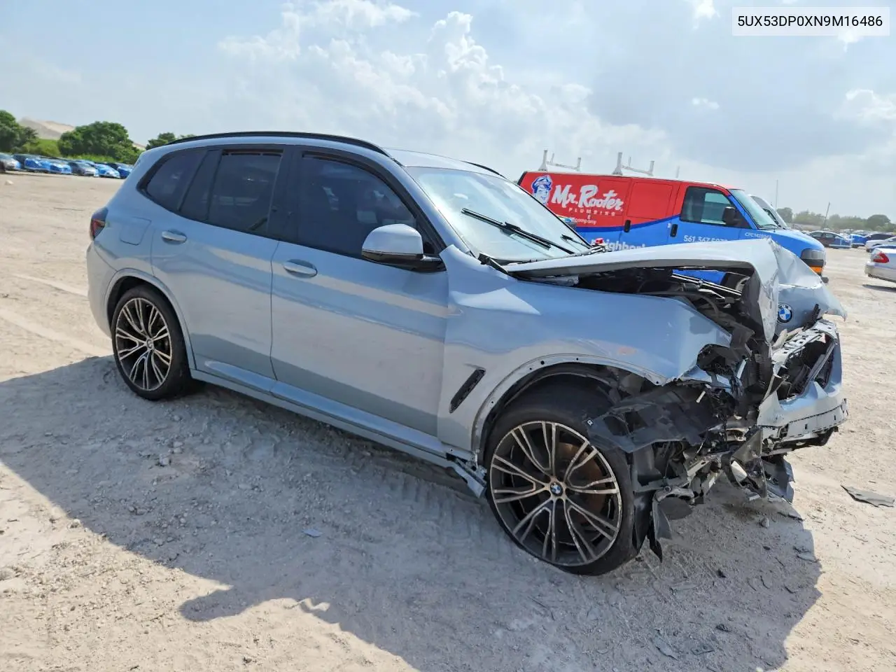 2022 BMW X3 xDrive30I VIN: 5UX53DP0XN9M16486 Lot: 61839596
