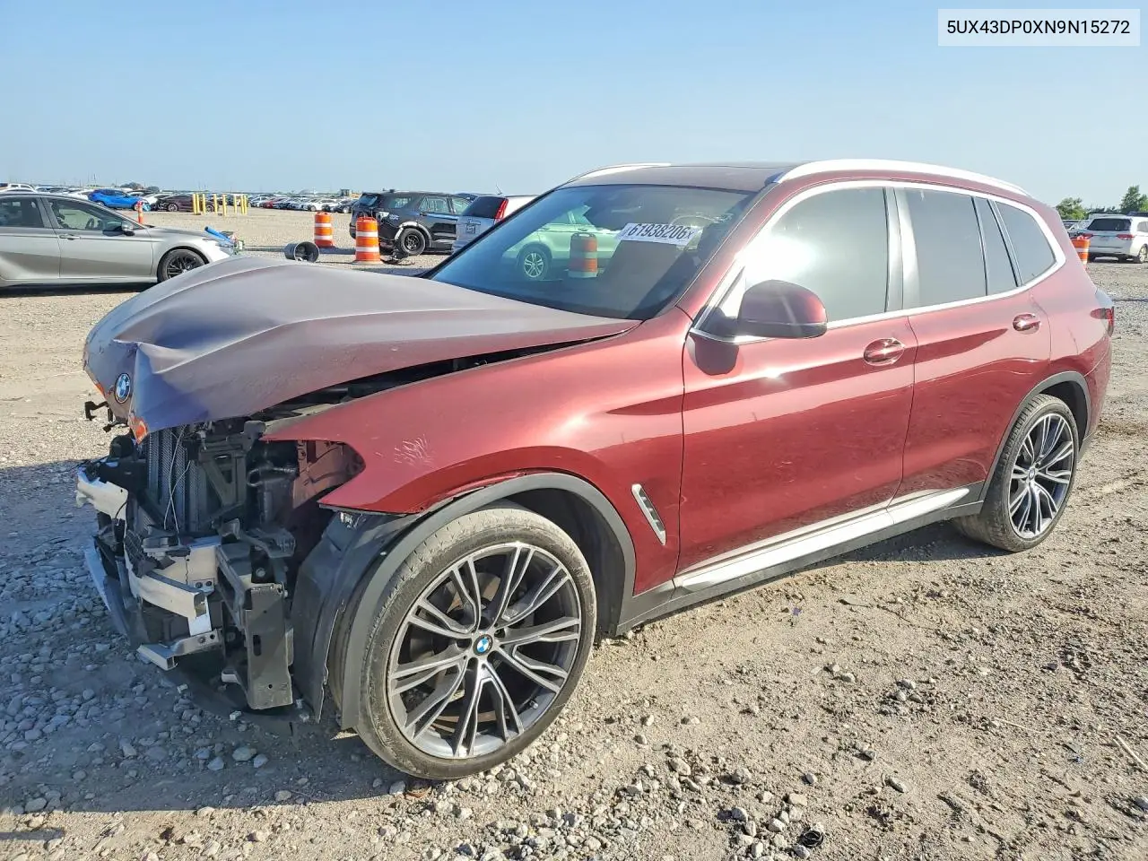 2022 BMW X3 Sdrive30I VIN: 5UX43DP0XN9N15272 Lot: 61938206