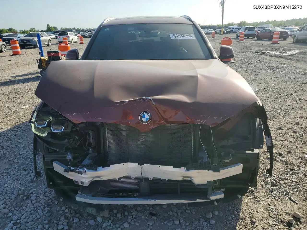 2022 BMW X3 Sdrive30I VIN: 5UX43DP0XN9N15272 Lot: 61938206