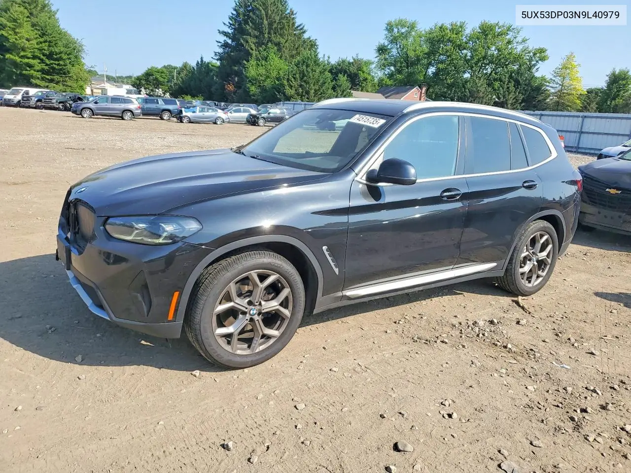 2022 BMW X3 xDrive30I VIN: 5UX53DP03N9L40979 Lot: 74515735