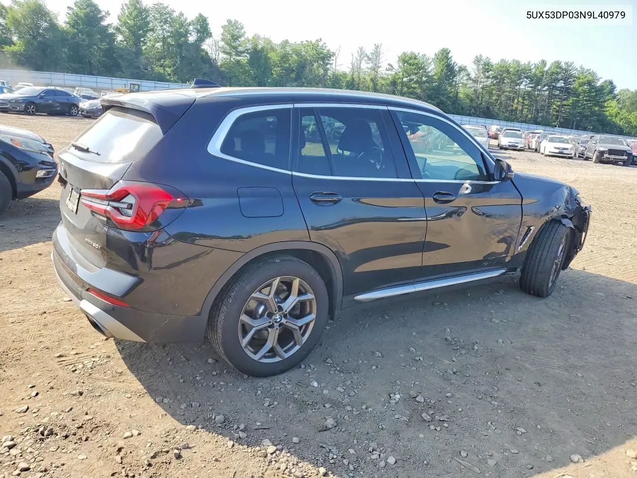 2022 BMW X3 xDrive30I VIN: 5UX53DP03N9L40979 Lot: 74515735