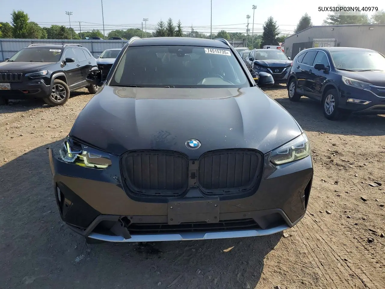 2022 BMW X3 xDrive30I VIN: 5UX53DP03N9L40979 Lot: 74515735