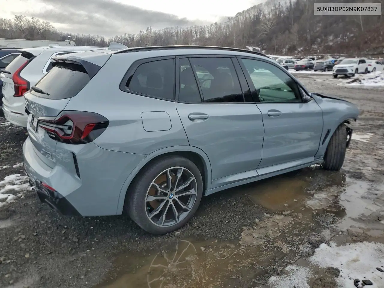 2022 BMW X3 M40I VIN: 5UX83DP02N9K07837 Lot: 97758815