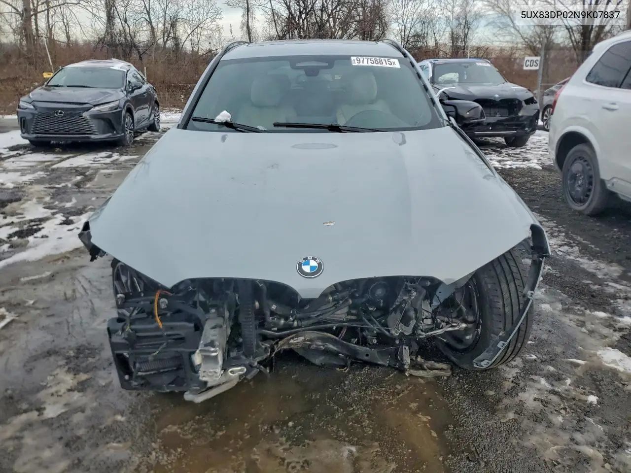 2022 BMW X3 M40I VIN: 5UX83DP02N9K07837 Lot: 97758815