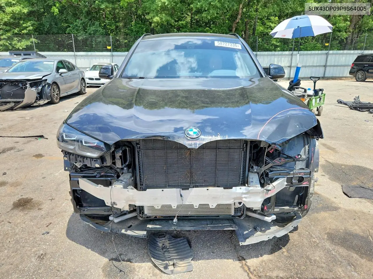 2023 BMW X3 Sdrive30I VIN: 5UX43DP09P9S64005 Lot: 58727336