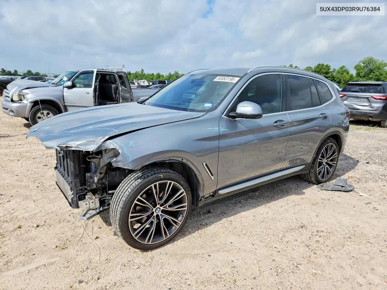 2024 BMW X3 Sdrive30I VIN: 5UX43DP03R9U76384 Lot: 58083196