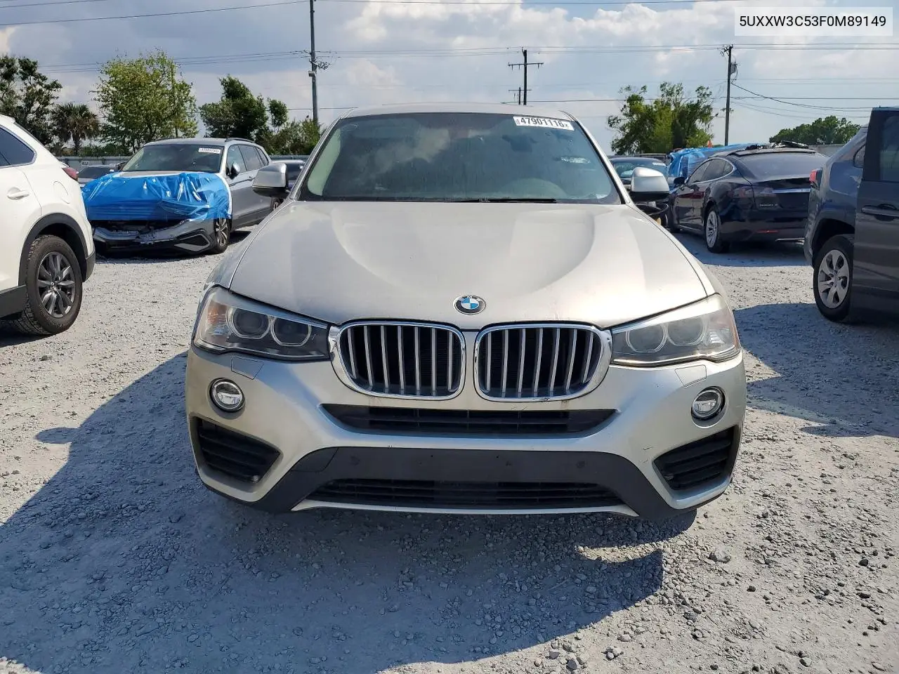 2015 BMW X4 xDrive28I VIN: 5UXXW3C53F0M89149 Lot: 47901116