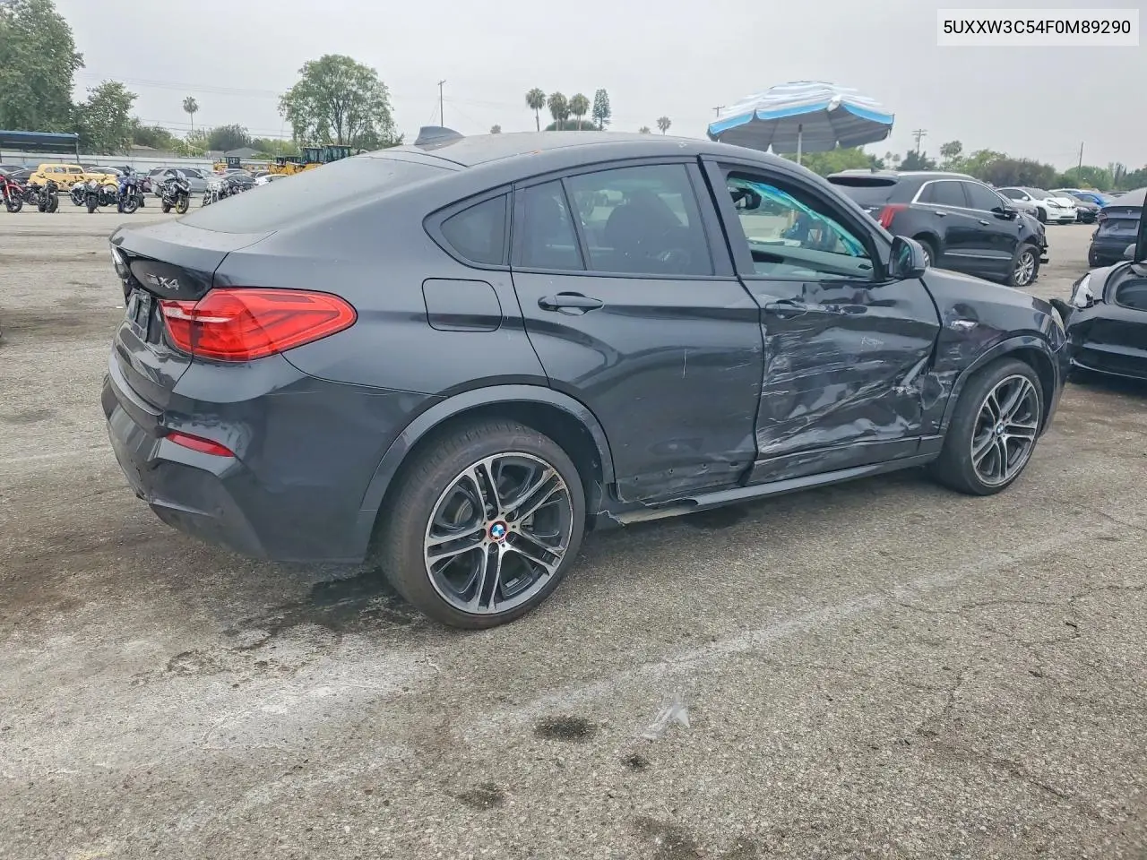 2015 BMW X4 xDrive28I VIN: 5UXXW3C54F0M89290 Lot: 55646016