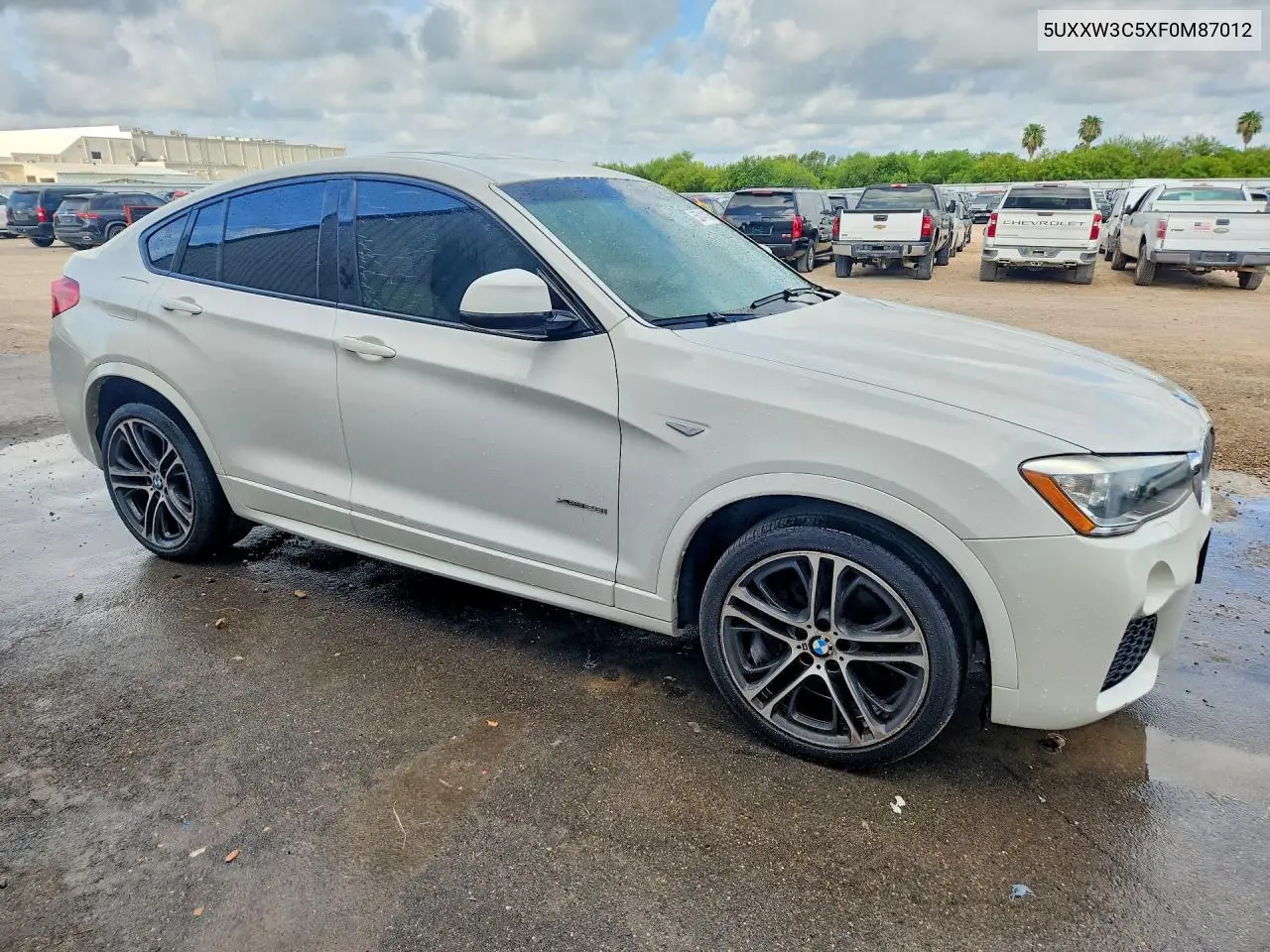 2015 BMW X4 xDrive28I VIN: 5UXXW3C5XF0M87012 Lot: 55744106