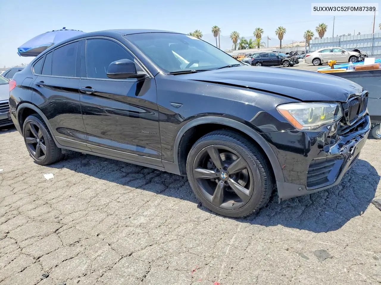 2015 BMW X4 xDrive28I VIN: 5UXXW3C52F0M87389 Lot: 55867666
