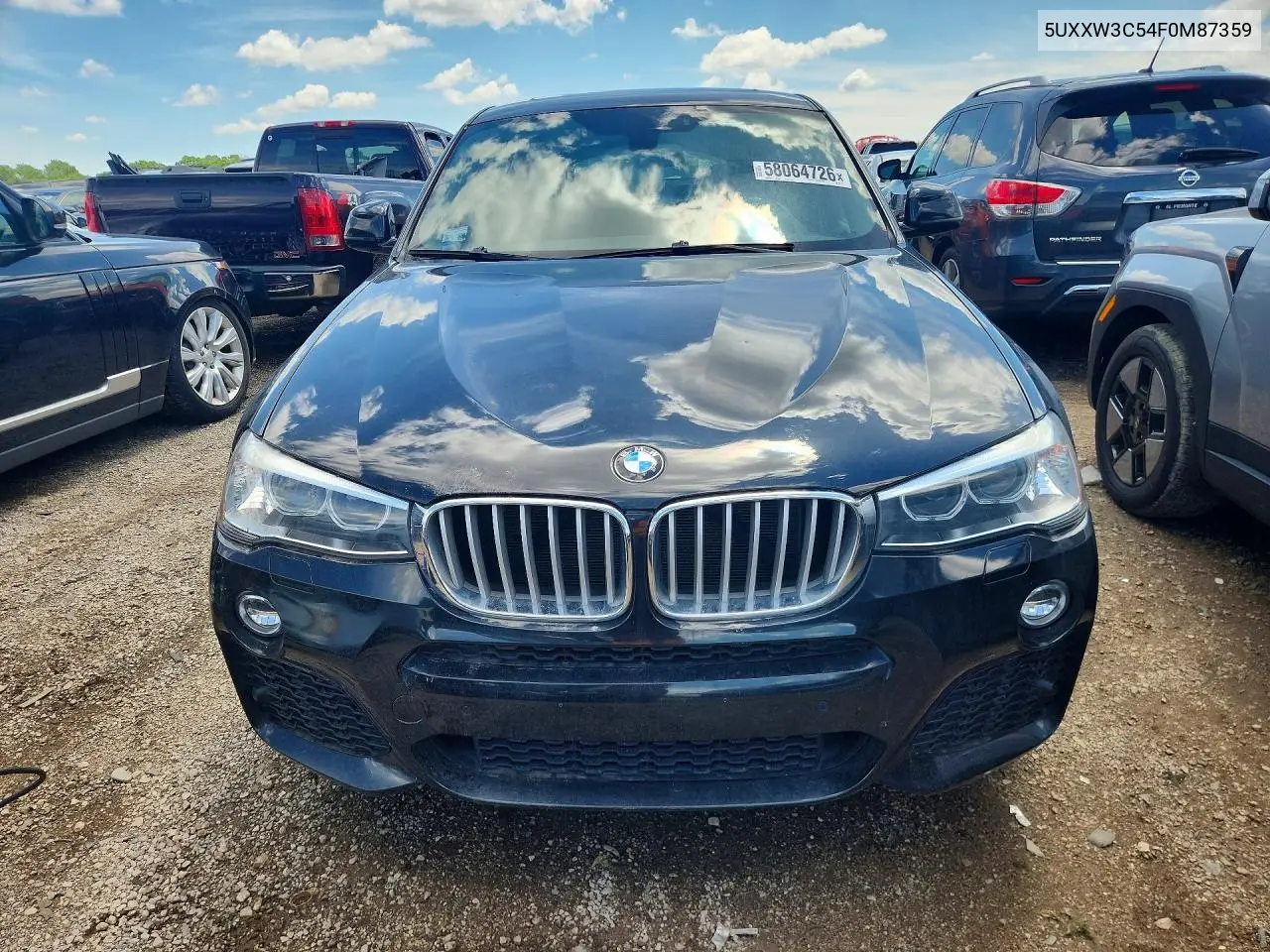 2015 BMW X4 xDrive28I VIN: 5UXXW3C54F0M87359 Lot: 58064726