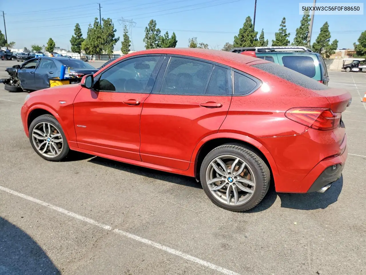 2015 BMW X4 xDrive28I VIN: 5UXXW3C56F0F88650 Lot: 61092016