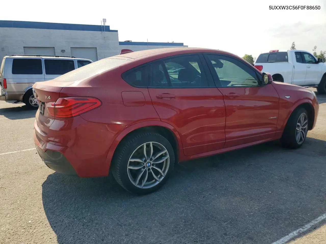 2015 BMW X4 xDrive28I VIN: 5UXXW3C56F0F88650 Lot: 61092016