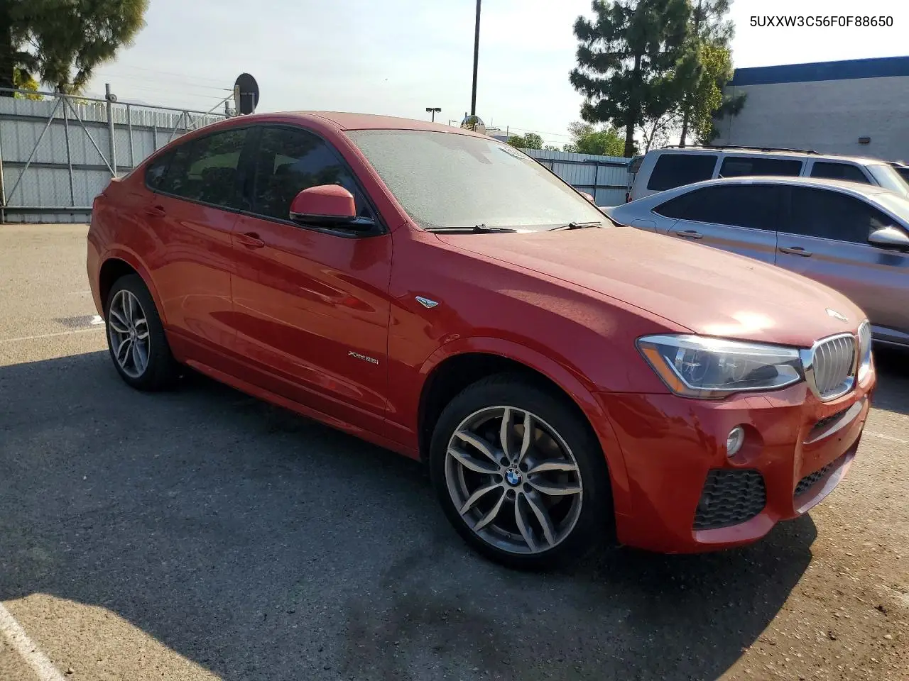 2015 BMW X4 xDrive28I VIN: 5UXXW3C56F0F88650 Lot: 61092016