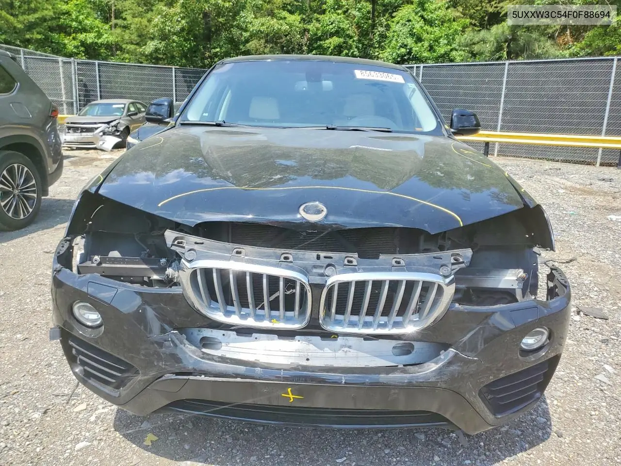2015 BMW X4 xDrive28I VIN: 5UXXW3C54F0F88694 Lot: 85633065