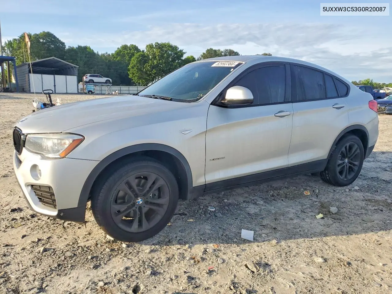 2016 BMW X4 xDrive28I VIN: 5UXXW3C53G0R20087 Lot: 52992366